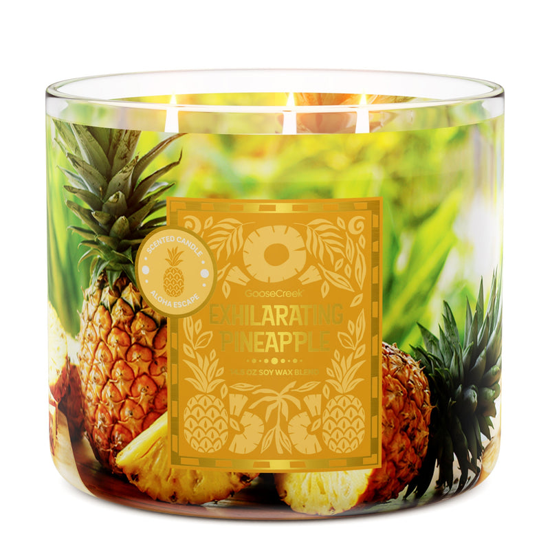 Exhilarating Pineapple 3-Wick Candle (S10XED)